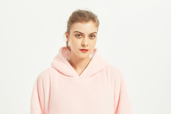 Hot Sell Oversized Hoodie Blanket Sweatshirt with Sherpa  Sweatshirt with Pocket