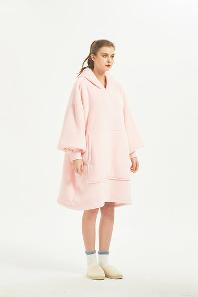 Hot Sell Oversized Hoodie Blanket Sweatshirt with Sherpa  Sweatshirt with Pocket