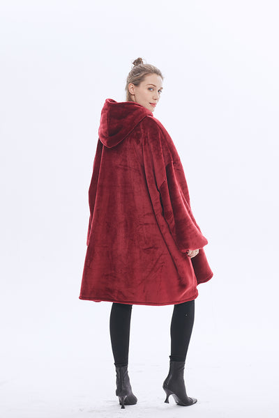 Sweatshirt with Sherpa with Pocket Wearable Blanket Hoodie Oversized Hoodie Blanket