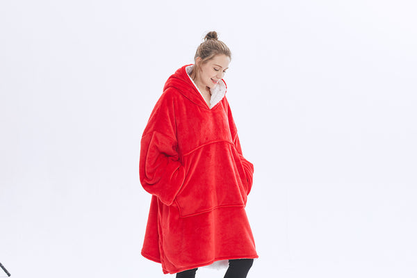Hot Sell Oversized Hoodie Blanket Sweatshirt with Sherpa Pocket