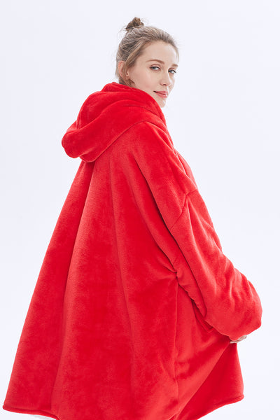 Hot Sell Oversized Hoodie Blanket Sweatshirt with Sherpa Pocket