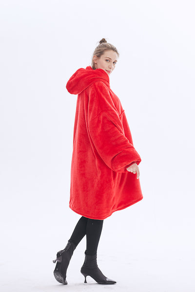 Hot Sell Oversized Hoodie Blanket Sweatshirt with Sherpa Pocket
