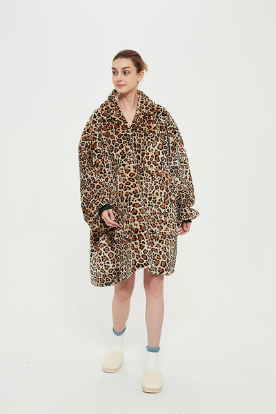 Super Warm Blanket Sweatshirts Wearable Blanket Hoodies with Sleeves and Huge Pockets