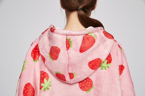Hoodie Blanket Sweatshirt Wearable Blanket Hoodie Super Cosy Fleece Blanket One Size Fits All