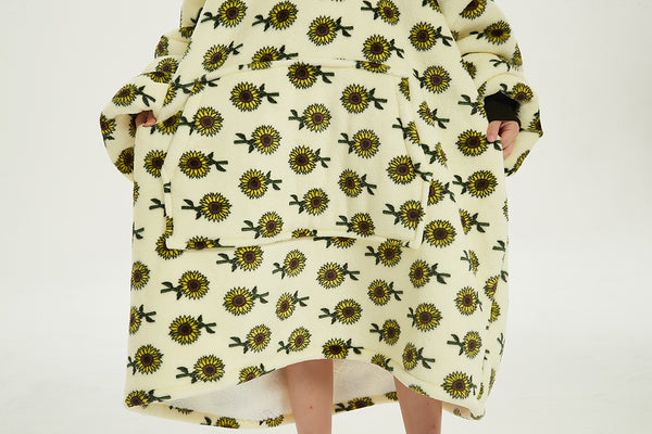 Kid Comfy Sweater Blanket Hoodie Super Wearable Fleece Hooded Blanket Comfy Plush Bankets